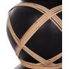 ΔΙΑΚΟΣΜΗΤΙΚΟ ΒΑΖΟ ΔΑΠΕΔΟΥ MAYNARD HM4672.01S TERRACOTTA ΜΑΥΡΟ-RATTAN Φ27.5x50Υ