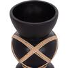 ΔΙΑΚΟΣΜΗΤΙΚΟ ΒΑΖΟ ΔΑΠΕΔΟΥ MAYNARD HM4672.01S TERRACOTTA ΜΑΥΡΟ-RATTAN Φ27.5x50Υ