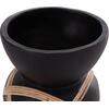 ΔΙΑΚΟΣΜΗΤΙΚΟ ΒΑΖΟ ΔΑΠΕΔΟΥ MAYNARD HM4672.01S TERRACOTTA ΜΑΥΡΟ-RATTAN Φ27.5x50Υ