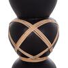 ΔΙΑΚΟΣΜΗΤΙΚΟ ΒΑΖΟ ΔΑΠΕΔΟΥ MAYNARD HM4672.01S TERRACOTTA ΜΑΥΡΟ-RATTAN Φ27.5x50Υ