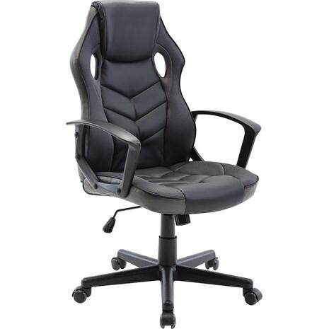 BF7700 Gaming Πολυθρόνα Mesh, Pu Μαύρο - Γκρι (ΕΟ599,3)