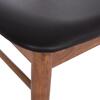 KΑΡΕΚΛΑ ΤΡΑΠΕΖΑΡΙΑΣ SEKOR HM9945.03 ΚΑΡΥΔΙ RUBBERWOOD-ΜΑΥΡΟ PU 51x48x79Υεκ (σετ 2 τεμαχίων)