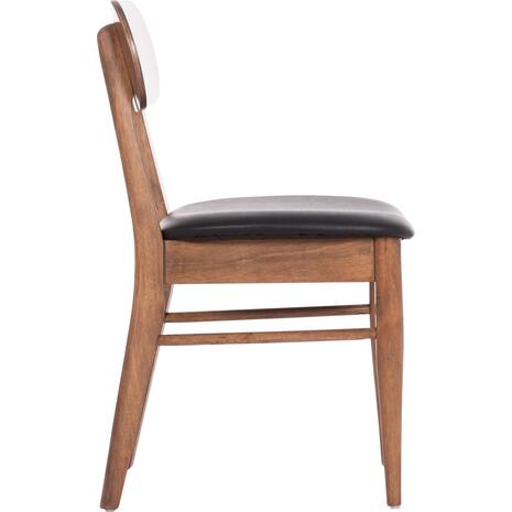 KΑΡΕΚΛΑ ΤΡΑΠΕΖΑΡΙΑΣ SEKOR HM9945.03 ΚΑΡΥΔΙ RUBBERWOOD-ΜΑΥΡΟ PU 51x48x79Υεκ (σετ 2 τεμαχίων)