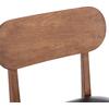 KΑΡΕΚΛΑ ΤΡΑΠΕΖΑΡΙΑΣ SEKOR HM9945.03 ΚΑΡΥΔΙ RUBBERWOOD-ΜΑΥΡΟ PU 51x48x79Υεκ (σετ 2 τεμαχίων)