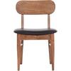 KΑΡΕΚΛΑ ΤΡΑΠΕΖΑΡΙΑΣ SEKOR HM9945.03 ΚΑΡΥΔΙ RUBBERWOOD-ΜΑΥΡΟ PU 51x48x79Υεκ (σετ 2 τεμαχίων)