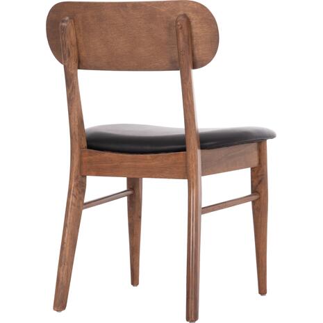 KΑΡΕΚΛΑ ΤΡΑΠΕΖΑΡΙΑΣ SEKOR HM9945.03 ΚΑΡΥΔΙ RUBBERWOOD-ΜΑΥΡΟ PU 51x48x79Υεκ (σετ 2 τεμαχίων)