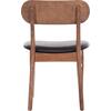 KΑΡΕΚΛΑ ΤΡΑΠΕΖΑΡΙΑΣ SEKOR HM9945.03 ΚΑΡΥΔΙ RUBBERWOOD-ΜΑΥΡΟ PU 51x48x79Υεκ (σετ 2 τεμαχίων)