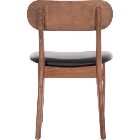 KΑΡΕΚΛΑ ΤΡΑΠΕΖΑΡΙΑΣ SEKOR HM9945.03 ΚΑΡΥΔΙ RUBBERWOOD-ΜΑΥΡΟ PU 51x48x79Υεκ (σετ 2 τεμαχίων)