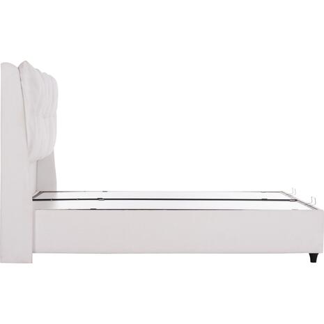 ΚΡEΒΑΤΙ ΜΕ ΑΠΟΘΗΚΕΥΤΙΚΟ ΧΩΡΟ DREAMLET HM716.03 ΛΕΥΚΟ TEDDY ΥΦΑΣΜΑ- ΓΙΑ ΣΤΡΩΜΑ 160x200εκ.