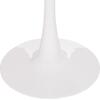ΤΡΑΠΕΖΙ ΣΤΡΟΓΓΥΛΟ BROLIN HM18141.01 MDF TOP-ΒΑΣΗ ΜΕΤΑΛΛΙΚΗ--ΛΕΥΚΟ Φ90x73Υεκ