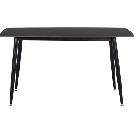 ΤΡΑΠΕΖΙ RAVEN HM18149.02 ΚΕΡΑΜΙΚΟ TOP ΜΕ ΟΨΗ ΜΑΥΡΟ ΜΑΡΜΑΡΟ 140x80x74Υεκ.