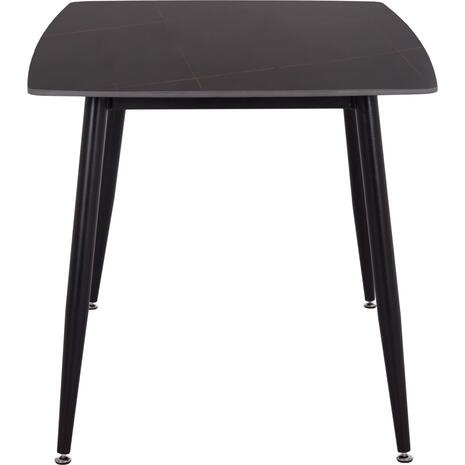 ΤΡΑΠΕΖΙ RAVEN HM18149.02 ΚΕΡΑΜΙΚΟ TOP ΜΕ ΟΨΗ ΜΑΥΡΟ ΜΑΡΜΑΡΟ 140x80x74Υεκ.