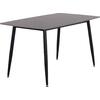 ΤΡΑΠΕΖΙ RAVEN HM18149.02 ΚΕΡΑΜΙΚΟ TOP ΜΕ ΟΨΗ ΜΑΥΡΟ ΜΑΡΜΑΡΟ 140x80x74Υεκ.