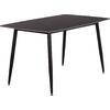 ΤΡΑΠΕΖΙ RAVEN HM18149.02 ΚΕΡΑΜΙΚΟ TOP ΜΕ ΟΨΗ ΜΑΥΡΟ ΜΑΡΜΑΡΟ 140x80x74Υεκ.