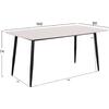 ΤΡΑΠΕΖΙ RAVEN HM18150.01 ΚΕΡΑΜΙΚΟ TOP ΜΕ ΟΨΗ ΛΕΥΚΟ ΜΑΡΜΑΡΟ 160x80x74Υεκ.