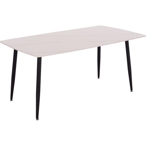 ΤΡΑΠΕΖΙ RAVEN HM18150.01 ΚΕΡΑΜΙΚΟ TOP ΜΕ ΟΨΗ ΛΕΥΚΟ ΜΑΡΜΑΡΟ 160x80x74Υεκ.