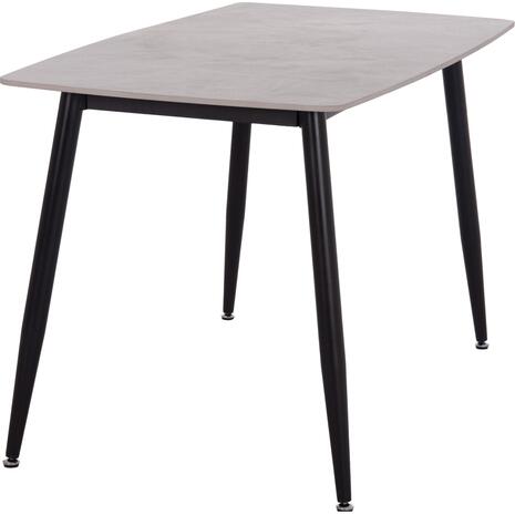 ΤΡΑΠΕΖΙ RAVEN HM9854.13 ΚΕΡΑΜΙΚΟ TOP ΓΚΡΙ ΜΑΡΜΑΡΟ-ΜΑΥΡΟ ΜΕΤΑΛΛΟ 120x70x73Υεκ.
