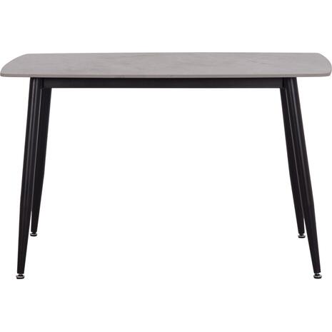 ΤΡΑΠΕΖΙ RAVEN HM9854.13 ΚΕΡΑΜΙΚΟ TOP ΓΚΡΙ ΜΑΡΜΑΡΟ-ΜΑΥΡΟ ΜΕΤΑΛΛΟ 120x70x73Υεκ.