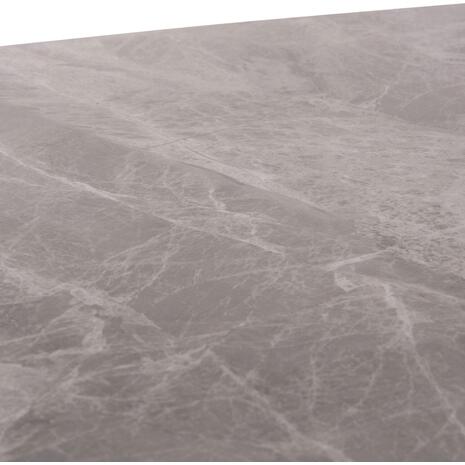 ΤΡΑΠΕΖΙ RAVEN HM9854.13 ΚΕΡΑΜΙΚΟ TOP ΓΚΡΙ ΜΑΡΜΑΡΟ-ΜΑΥΡΟ ΜΕΤΑΛΛΟ 120x70x73Υεκ.