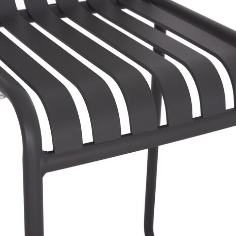 ΣΚΑΜΠΟ ΜΠΑΡ ΑΛΟΥΜΙΝΙΟΥ RACHEL HM6341.01 ΓΚΡΙ 47x56,5x98,5Υεκ.
