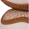 ΤΡΑΠΕΖΙ ΣΑΛΟΝΙΟΥ ANNA HM18157.02 FIBER CEMENT ΛΕΥΚΟ-ΦΥΣΙΚΟ RATTAN--Φ92x44.5Υεκ