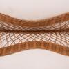 ΤΡΑΠΕΖΙ ΣΑΛΟΝΙΟΥ ANNA HM18157.02 FIBER CEMENT ΛΕΥΚΟ-ΦΥΣΙΚΟ RATTAN--Φ92x44.5Υεκ