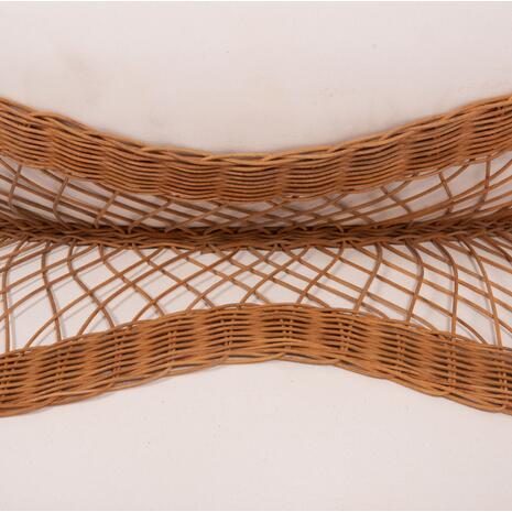 ΤΡΑΠΕΖΙ ΣΑΛΟΝΙΟΥ ANNA HM18157.02 FIBER CEMENT ΛΕΥΚΟ-ΦΥΣΙΚΟ RATTAN--Φ92x44.5Υεκ