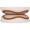 ΤΡΑΠΕΖΙ ΣΑΛΟΝΙΟΥ ANNA HM18157.02 FIBER CEMENT ΛΕΥΚΟ-ΦΥΣΙΚΟ RATTAN--Φ92x44.5Υεκ