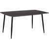 ΤΡΑΠΕΖΙ RAVEN HM18150.02 ΚΕΡΑΜΙΚΟ TOP ΜΕ ΟΨΗ ΜΑΥΡΟ ΜΑΡΜΑΡΟ 160x80x74Υεκ.