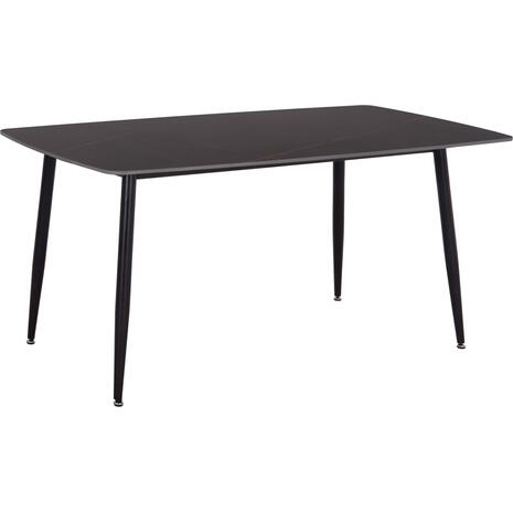 ΤΡΑΠΕΖΙ RAVEN HM18150.02 ΚΕΡΑΜΙΚΟ TOP ΜΕ ΟΨΗ ΜΑΥΡΟ ΜΑΡΜΑΡΟ 160x80x74Υεκ.