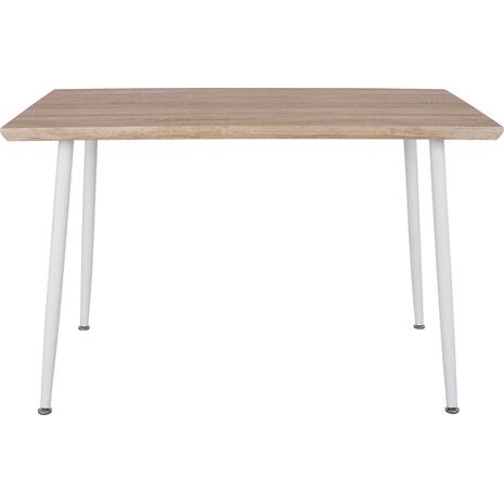 ΤΡΑΠΕΖΙ ΤΡΑΠΕΖΑΡΙΑΣ PALOMA HM8334.02, 120X70X76,5- SONOMA, ΛΕΥΚΑ ΠΟΔΙΑ