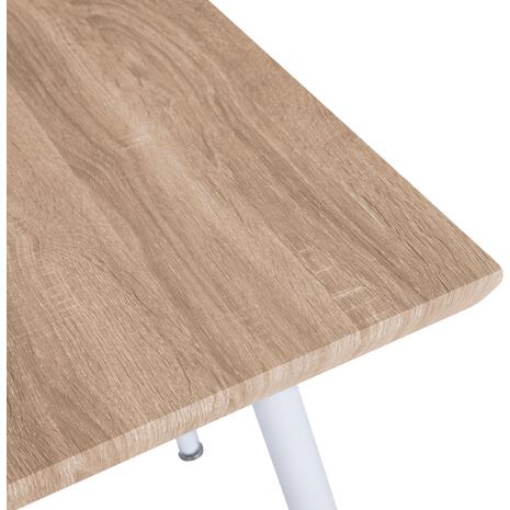 ΤΡΑΠΕΖΙ ΤΡΑΠΕΖΑΡΙΑΣ PALOMA HM8335.02, 70Χ70X76,5, SONOMA, ΛΕΥΚΑ ΠΟΔΙΑ
