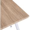 ΤΡΑΠΕΖΙ ΤΡΑΠΕΖΑΡΙΑΣ PALOMA HM8335.02, 70Χ70X76,5, SONOMA, ΛΕΥΚΑ ΠΟΔΙΑ