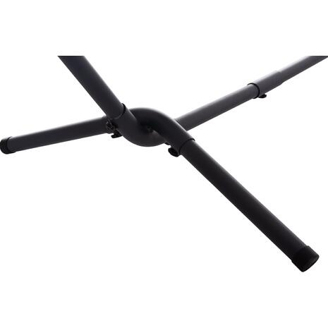 ΑΙΩΡΑ CRAVE HM6304.03 ΑΝΘΡΑΚΙ ΜΕΤΑΛ. ΣΚΕΛΕΤΟΣ--ΜΠΛΕ ΣΚΟΥΡΟ ΠΑΝΙ ΜΕ ΛΕΥΚΗ ΡΙΓΑ 265x93x105Υεκ