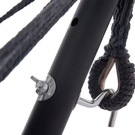 ΑΙΩΡΑ CRAVE HM6304.01 ΑΝΘΡΑΚΙ ΜΕΤΑΛΛΙΚΟΣ ΣΚΕΛΕΤΟΣ-ΣΚΟΥΡΟ ΓΚΡΙ ΥΦΑΣΜΑ 265x93x105Υεκ