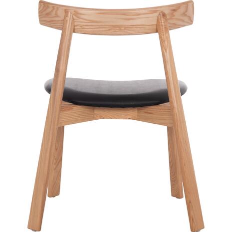 KΑΡΕΚΛΑ ΤΡΑΠΕΖΑΡΙΑΣ SEKAN HM18245.04 RUBBERWOOD-ΜΑΥΡΟ PU 60x54x72Υεκ (σετ 2 τεμαχίων)