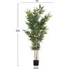 ΔΙΑΚΟΣΜΗΤΙΚΟ ΣΥΝΘΕΤΙΚΟ ΦΥΤΟ HM4737 BAMBOO ΣΕ ΓΛΑΣΤΡΑ 20x95x200Υεκ.