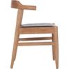 ΠΟΛΥΘΡΟΝΑ CERSEI HM9946.01 RUBBERWOOD ΣΕ LIGHT OAK & PU ΣΕ ΜΑΥΡΟ 57x53x72Υεκ (σετ 2 τεμαχίων)