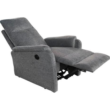 ΠΟΛΥΘΡΟΝΑ RELAX ΜΕ ΗΛΕΚΤΡΙΚΗ ΑΝΑΚΛΙΣΗ SYNTHIA HM3309.03 ΓΚΡΙ ΥΦΑΣΜΑ 75x86x100Yεκ