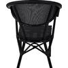 ΠΟΛΥΘΡΟΝΑ ΑΛΟΥΜΙΝΙΟΥ CLAY BAMBOO LOOK ΜΑΥΡΗ ΜΕ TEXTLINE HM5025.02 59x60x82 cm