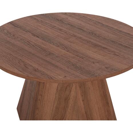 ΤΡΑΠΕΖΙ ΣΑΛΟΝΙΟΥ CARPEN HM18269 MDF ΜΕ ΕΠΕΝΔΥΣΗ PAPERWOOD Φ80x45Υεκ.