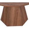 ΤΡΑΠΕΖΙ ΣΑΛΟΝΙΟΥ CARPEN HM18269 MDF ΜΕ ΕΠΕΝΔΥΣΗ PAPERWOOD Φ80x45Υεκ.