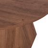 ΤΡΑΠΕΖΙ ΣΑΛΟΝΙΟΥ CARPEN HM18269 MDF ΜΕ ΕΠΕΝΔΥΣΗ PAPERWOOD Φ80x45Υεκ.
