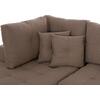 ΓΩΝΙΑΚΟΣ ΚΑΝΑΠΕΣ-ΚΡΕΒΑΤΙ ΜΕ ΑΠΟΘ.ΧΩΡΟ TRENDSTON HM3302.03L ΜΠΕΖ ΥΦΑΣΜΑ 298x177x95Υεκ