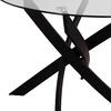 ΣΕΤ ΤΡΑΠΕΖΑΡΙΑΣ 5ΤΜΧ LADY HM21199.01 ΓΥΑΛΙ--ΜΕΤΑΛΛΟ ΣΕ ΜΑΥΡΟ & ΒΕΛΟΥΔΟ ΓΚΡΙ