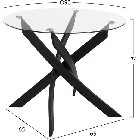 ΣΕΤ ΤΡΑΠΕΖΑΡΙΑΣ 5ΤΜΧ LADY HM21199.01 ΓΥΑΛΙ--ΜΕΤΑΛΛΟ ΣΕ ΜΑΥΡΟ & ΒΕΛΟΥΔΟ ΓΚΡΙ
