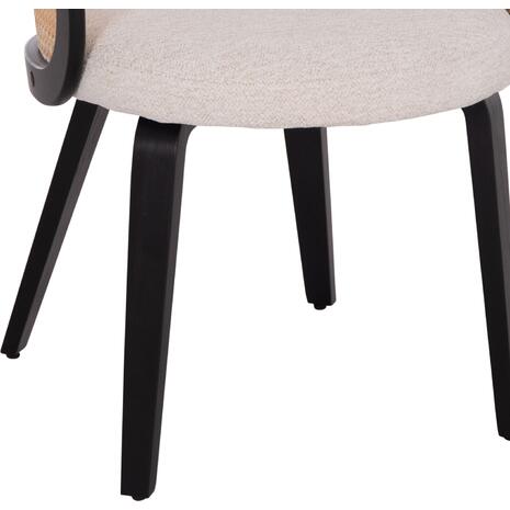 ΠΟΛΥΘΡΟΝΑ ΤΡΑΠΕΖΑΡΙΑΣ BECKER HM18246.02 PLYWOOD ΜΑΥΡΟ--ΕΚΡΟΥ ΥΦΑΣΜΑ 54x62x79Υεκ. (σετ 2 τεμαχίων)