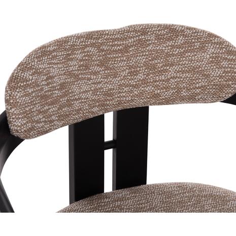 ΠΟΛΥΘΡΟΝΑ ΤΡΑΠΕΖΑΡΙΑΣ KALL HM18247.02 ΚΑΦΕ ΥΦΑΣΜΑ--PLYWOOD ΣΕ ΜΑΥΡΟ 56x45x73Υεκ (σετ 2 τεμαχίων)