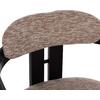 ΠΟΛΥΘΡΟΝΑ ΤΡΑΠΕΖΑΡΙΑΣ KALL HM18247.02 ΚΑΦΕ ΥΦΑΣΜΑ--PLYWOOD ΣΕ ΜΑΥΡΟ 56x45x73Υεκ (σετ 2 τεμαχίων)