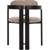 ΠΟΛΥΘΡΟΝΑ ΤΡΑΠΕΖΑΡΙΑΣ KALL HM18247.02 ΚΑΦΕ ΥΦΑΣΜΑ--PLYWOOD ΣΕ ΜΑΥΡΟ 56x45x73Υεκ (σετ 2 τεμαχίων)